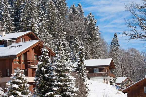Casa de férias de inverno — Fotografia de Stock