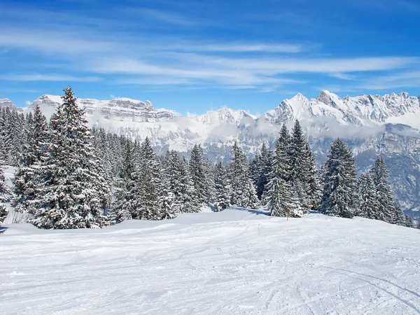 Winter in den Alpen — Stockfoto