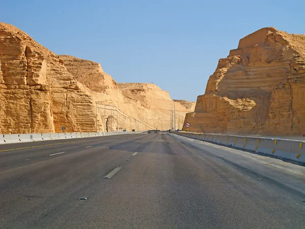 stock image Road trough the Desert