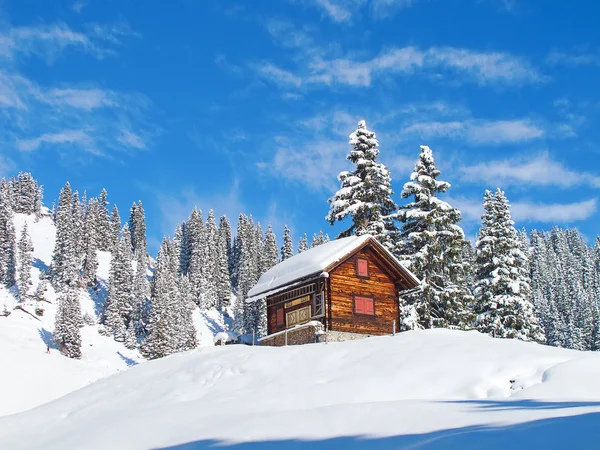 在阿尔卑斯山的冬天 — 图库照片
