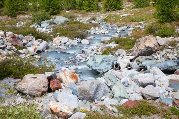 stock image Alpine river