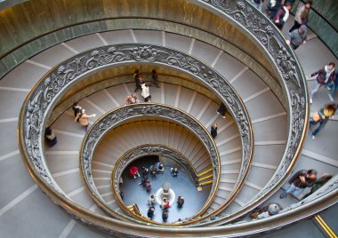 Double spiral staircase clipart