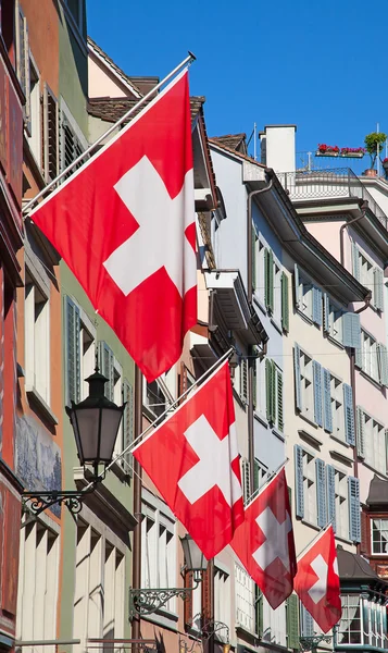 Старая улица Цюриха — стоковое фото