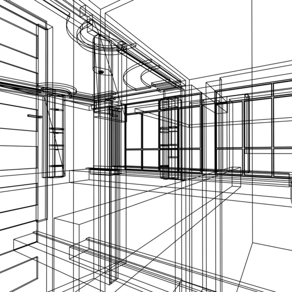 Abstraktes Architekturdesign Stockbild