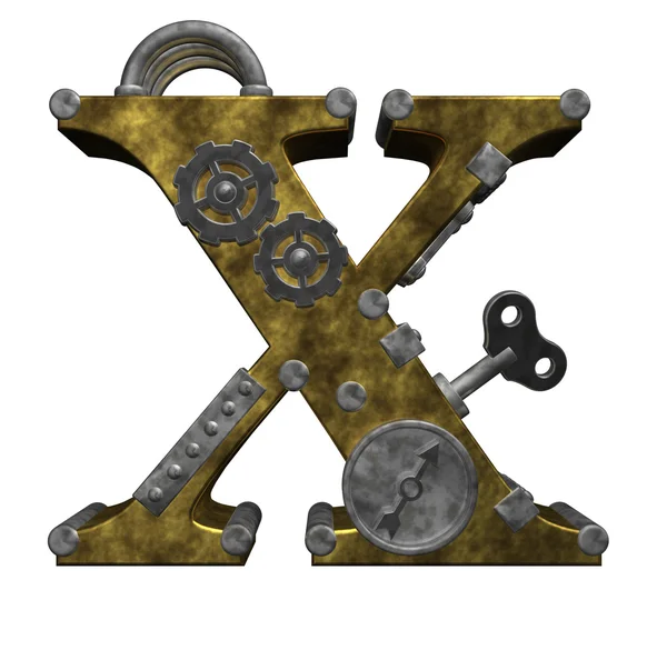 Steampunk γράμμα x — Φωτογραφία Αρχείου