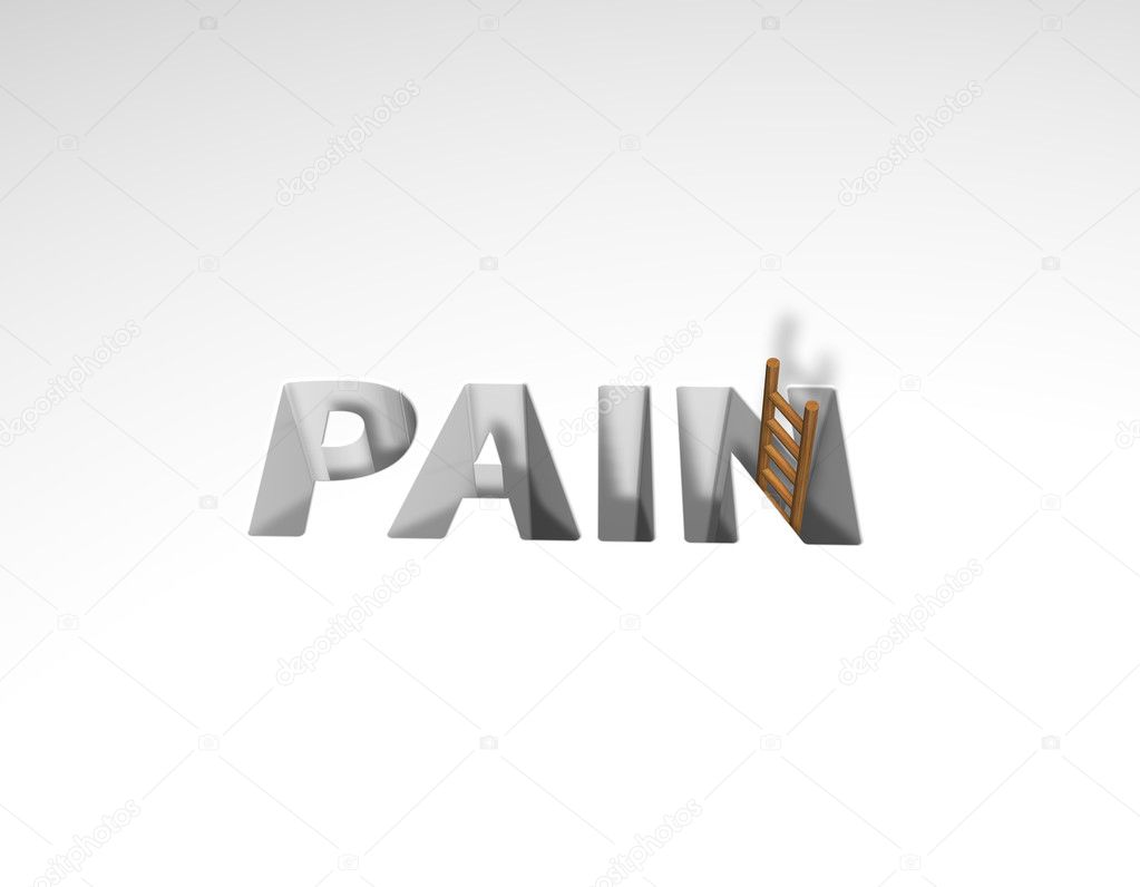 The word pain and ladder