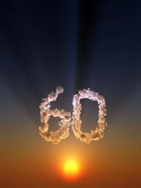 Bewolkt zestig — Stockfoto
