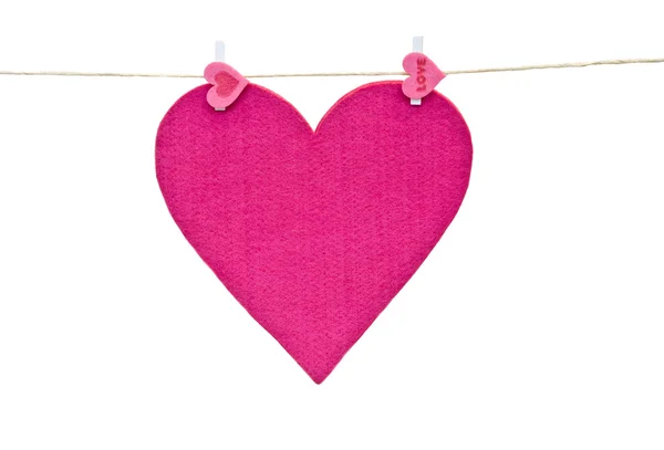 Hearts on the line — Stock Photo, Image
