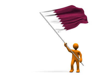 Fan Of Qatar clipart