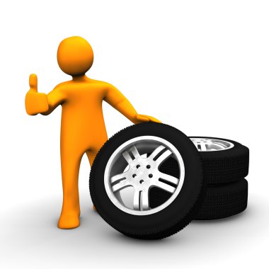 Wheel Garage OK clipart