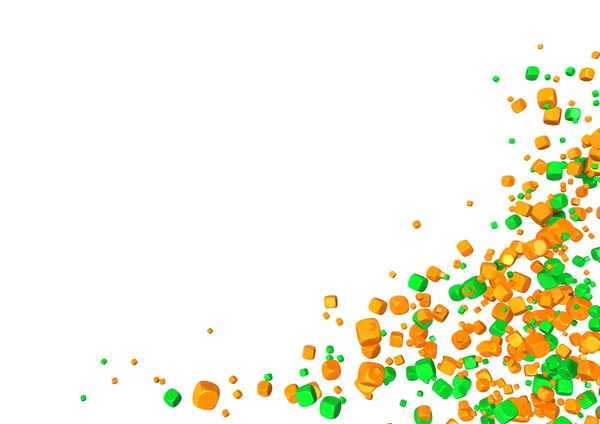 Zelená oranžová chaos design — Stock fotografie