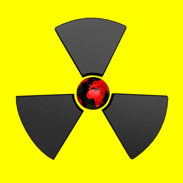 Radioaktywnego ziemi — Zdjęcie stockowe