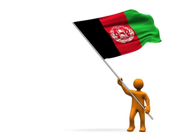 Fan Of Afghanistan — Stock Photo, Image