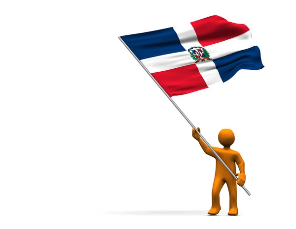 Fan av Dominikanska Republiken — Stockfoto