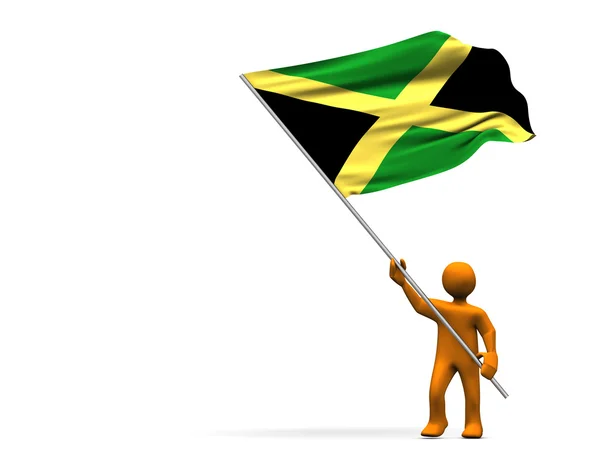 Fan av jamaica — Stockfoto