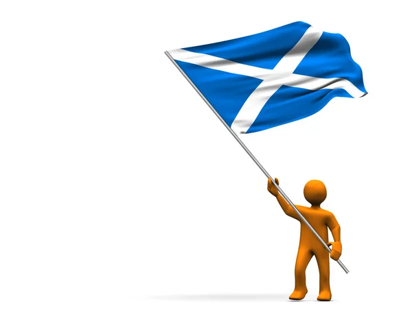 Fã da Escócia — Fotografia de Stock