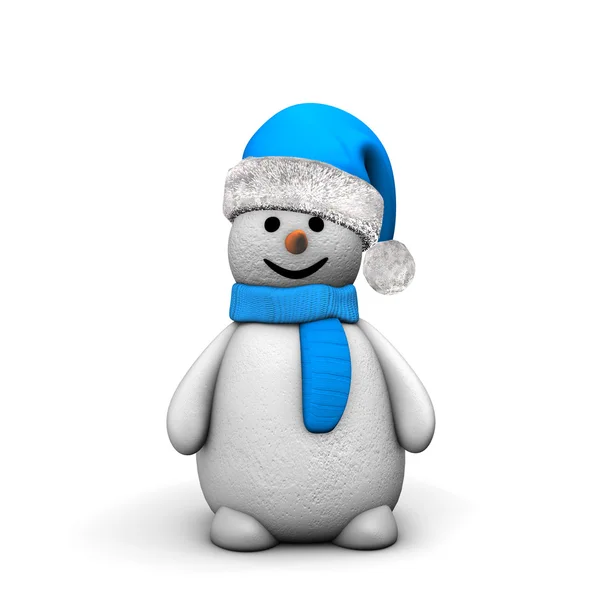 산타 눈사람 — 스톡 사진