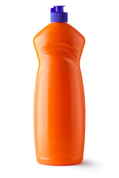 Пластиковая бутылка с жидкостью для чистки — стоковое фото