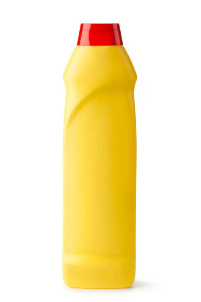 Пластиковая бутылка с жидкостью для чистки — стоковое фото