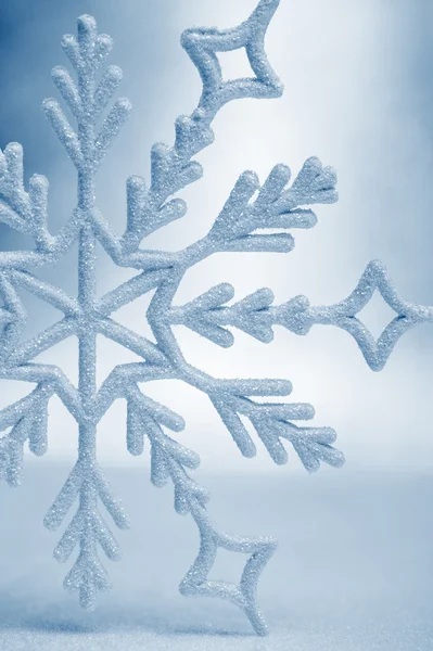 Fiocco di neve grande primo piano — Foto Stock