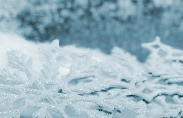 Μεγάλο closeup νιφάδα χιονιού — Φωτογραφία Αρχείου