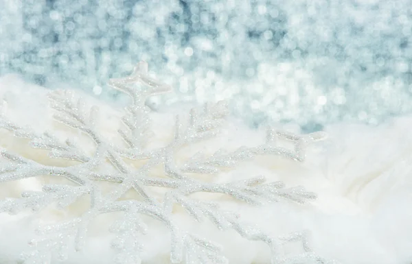 Schneeflocke große Nahaufnahme — Stockfoto
