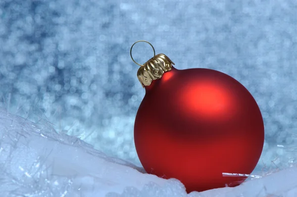 Navidad esfera roja — Foto de Stock