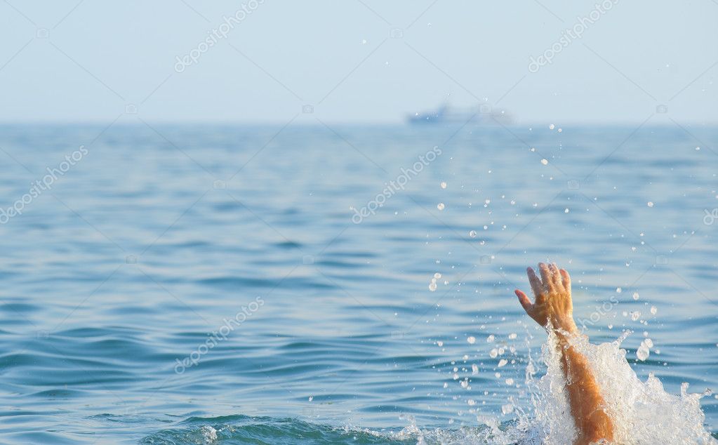 The drowning man — Stock Photo © galdzer #6771872