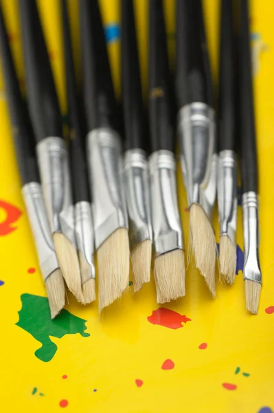 Art brushes close up — Stock Photo, Image