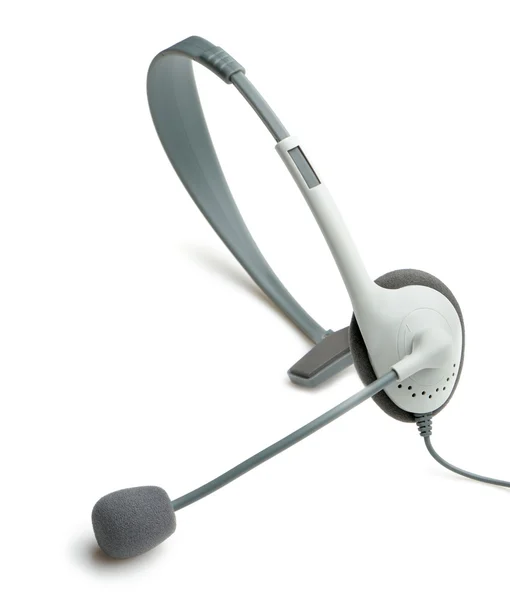 Headphone with a microphone — Stock Photo, Image