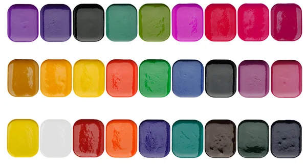 Set von Aquarellfarben — Stockfoto