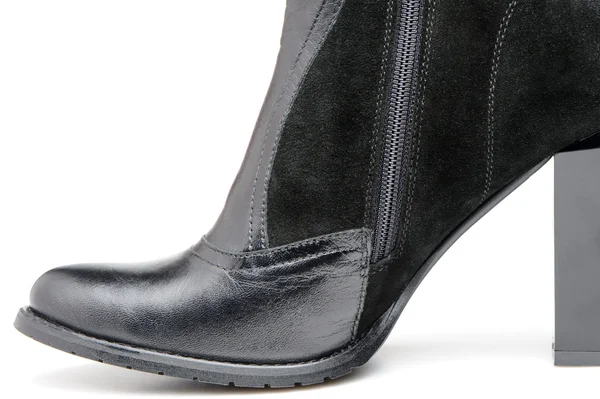 Fragment female leather shoes — Stock Photo, Image