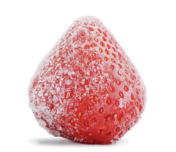 Die gefrorene Erdbeere — Stockfoto