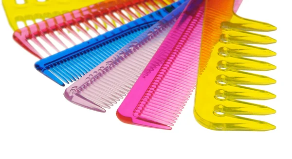 Set de peines transparentes multicolores — Foto de Stock