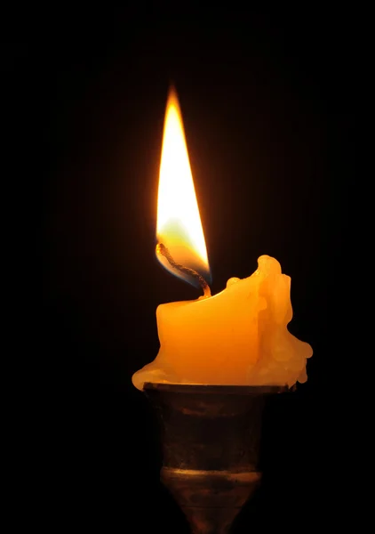 Горить свічка — стокове фото