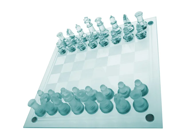 Glass chess — Stock Photo, Image