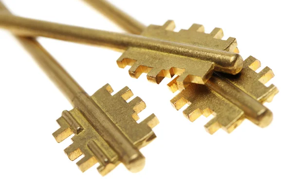 Trzy złote klucze — Zdjęcie stockowe