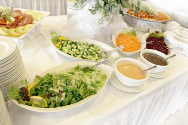 Salad buffet clipart