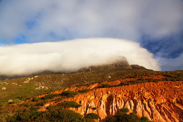 Table Mountain in clouds — Stock Photo, Image