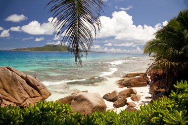 Dream beach - Seychelles clipart