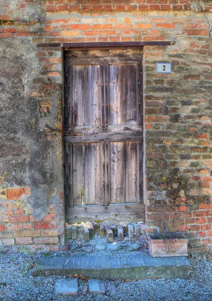 Vintage trä dörr. — Stockfoto