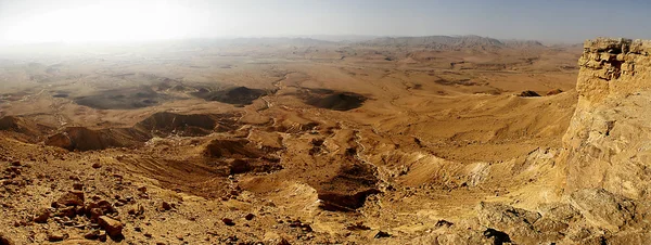 Panoramic view on mountains of Arava desert. — Stock Photo, Image