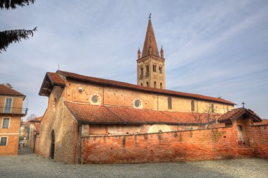 Old cathedral in Saluzzo, Italy. clipart
