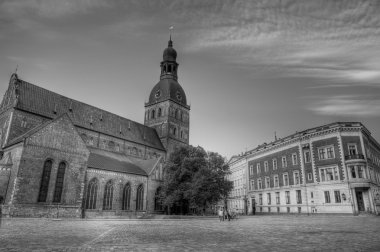 The Dom Cathedral in Riga, Latvia. clipart