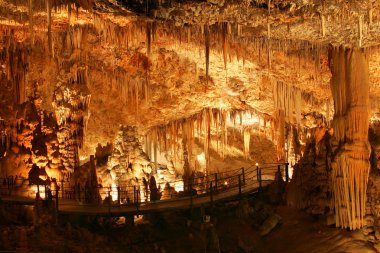 Stalactite cave. clipart