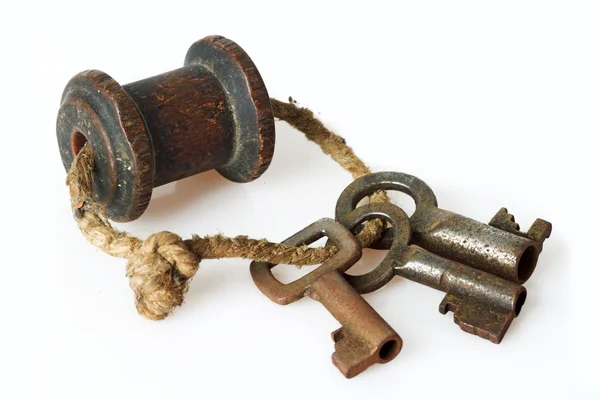 Csomó a régi kulcsok — Stock Fotó
