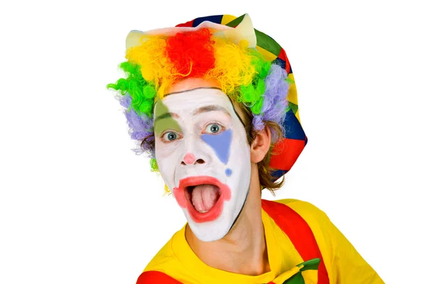 Kleurrijke clown — Stockfoto