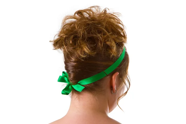 Woman with an updo hair — Stock Photo, Image