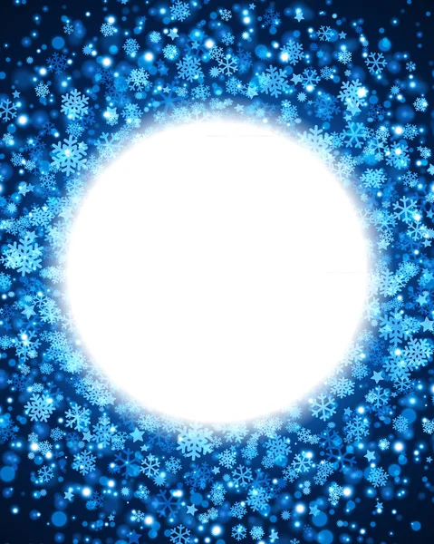 Bleu abstrait fond de Noël — Image vectorielle