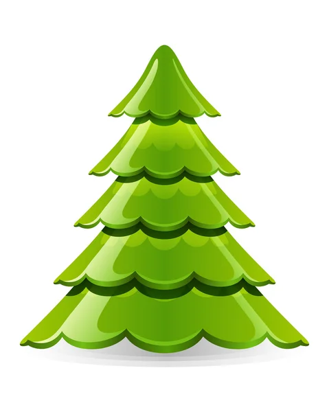 Fényes karácsonyfa — Stock Vector